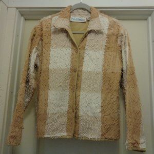 1980s STYLE BOHO FRINGEY ARTISTRY JACKET M